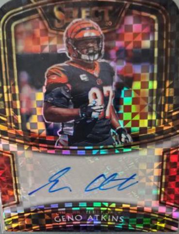 Geno Atkins [Green Prizm Die-Cut]