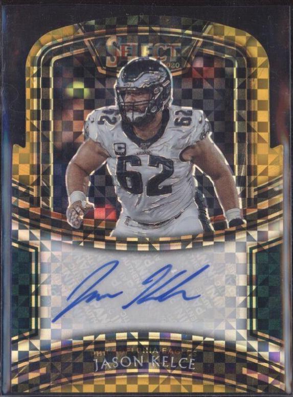 Jason Kelce [Gold Prizm Die-Cut]