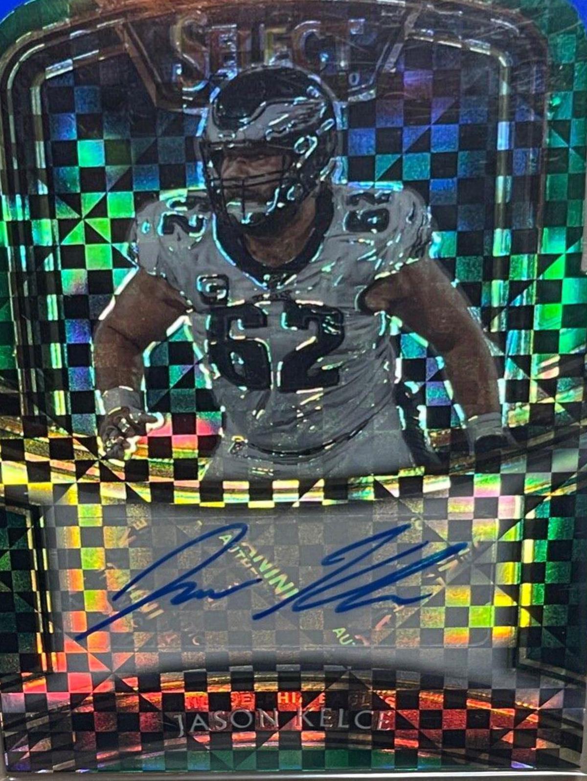 Jason Kelce [Green Prizm Die-Cut]