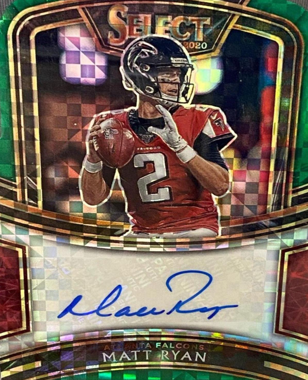 Matt Ryan [Green Prizm Die-Cut]