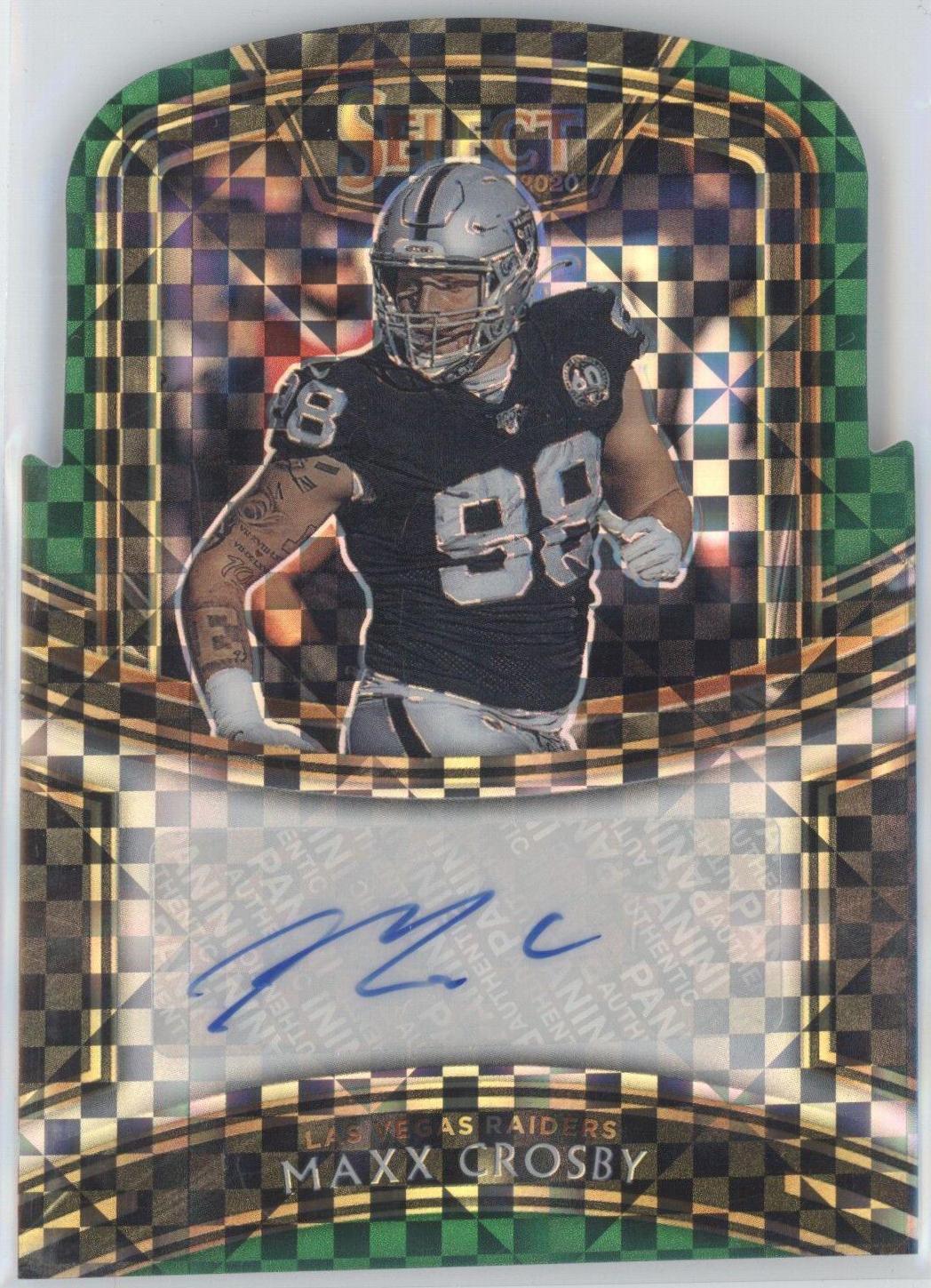 Maxx Crosby [Green Prizm Die-Cut]