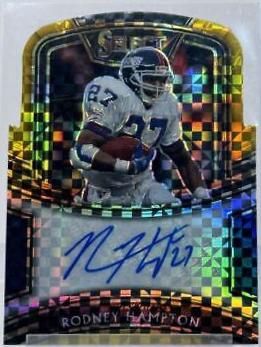 Rodney Hampton [Gold Prizm Die-Cut]