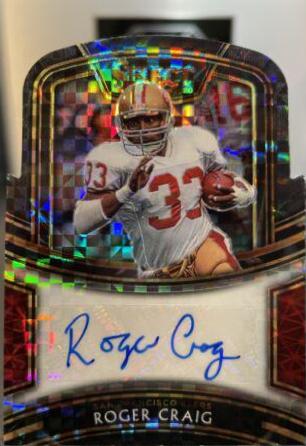 Roger Craig [Green Prizm Die-Cut]