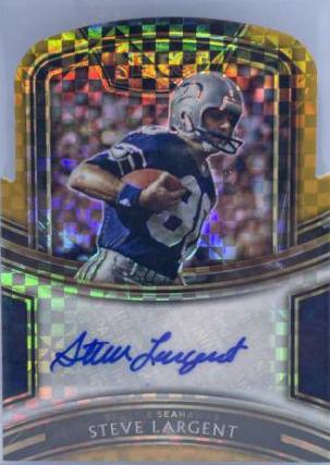 Steve Largent [Gold Prizm Die-Cut]