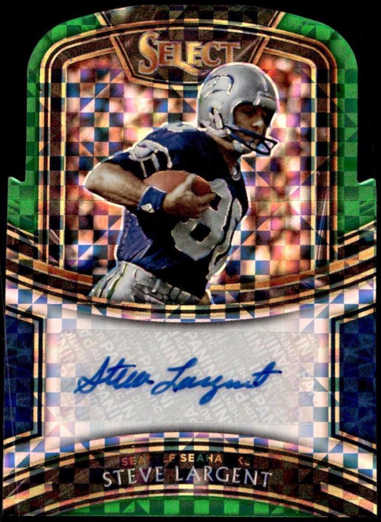 Steve Largent [Green Prizm Die-Cut]