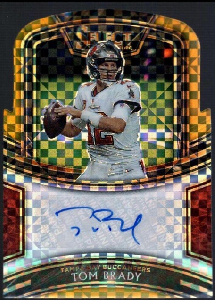 Tom Brady [Gold Prizm Die-Cut]