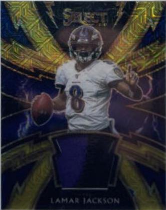 Lamar Jackson [Sparks Gold Prizm]