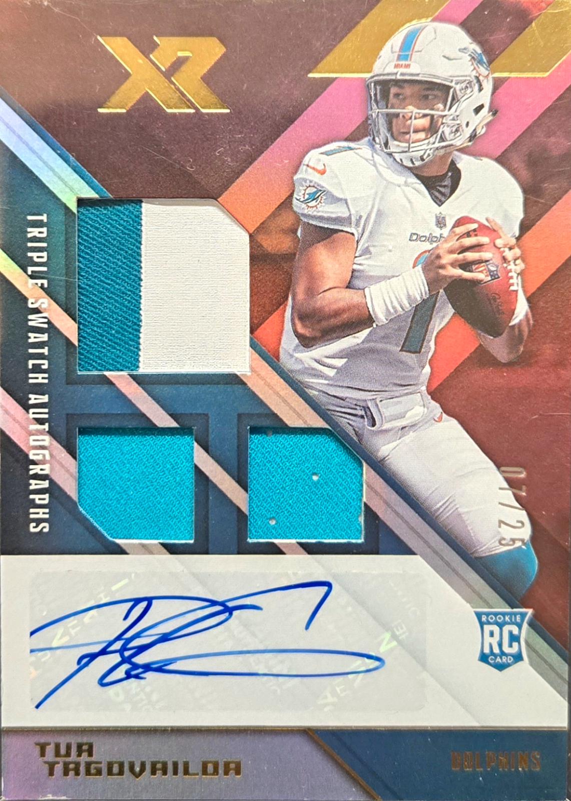Tua Tagovailoa [Rookie Triple Swatch Autographs Red] #202