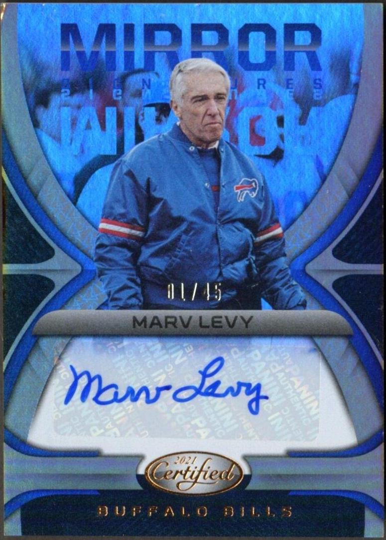 Marv Levy [Blue] #MS-ML