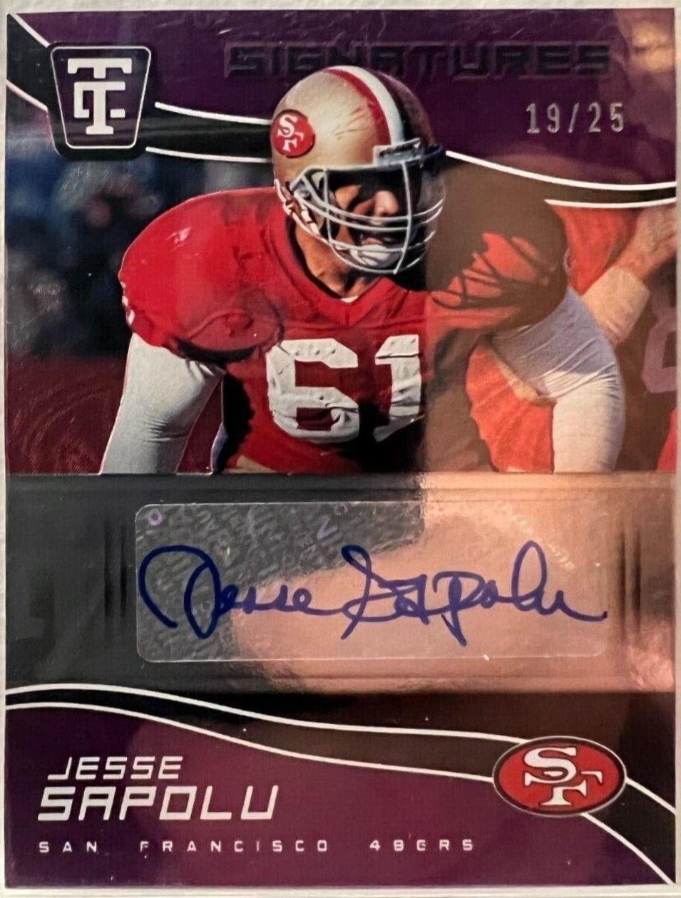 Jesse Sapolu [Purple] #TCS-JSA