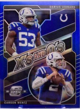 Carson Wentz, Darius Leonard [Blue] #XO-11