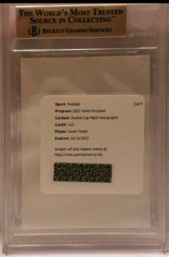 Justin Fields [Cap Patch Autograph] #123
