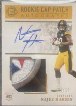Najee Harris [Cap Patch Autograph Gold] #129