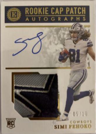Simi Fehoko [Cap Patch Autograph Gold] #162