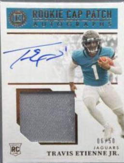 Travis Etienne Jr. [Cap Patch Autograph Gold] #128