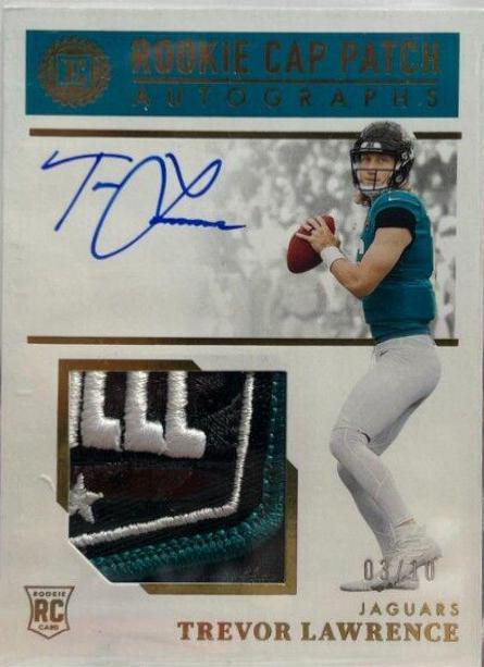 Trevor Lawrence [Cap Patch Autograph Gold] #121