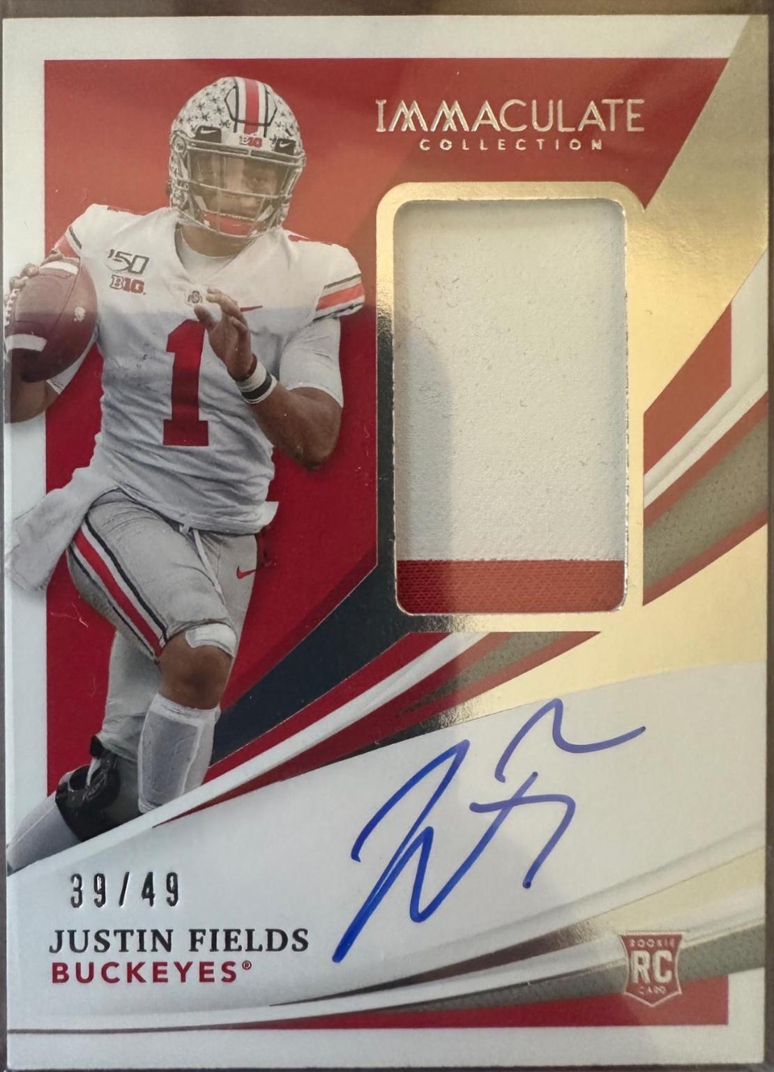 Justin Fields [Autograph Patch] #56
