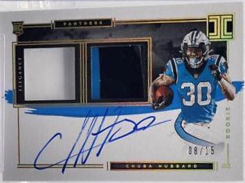 Chuba Hubbard [Helmet, Patch Autograph Glove] #137