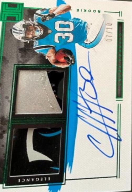 Chuba Hubbard [Helmet, Patch Autograph Team Logo] #137