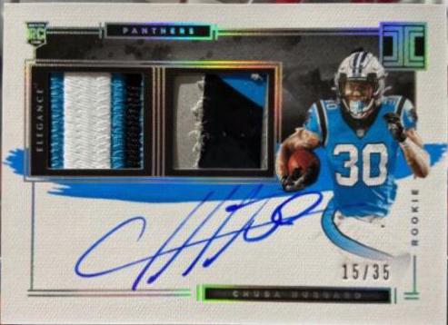 Chuba Hubbard [Helmet, Patch Autograph] #137