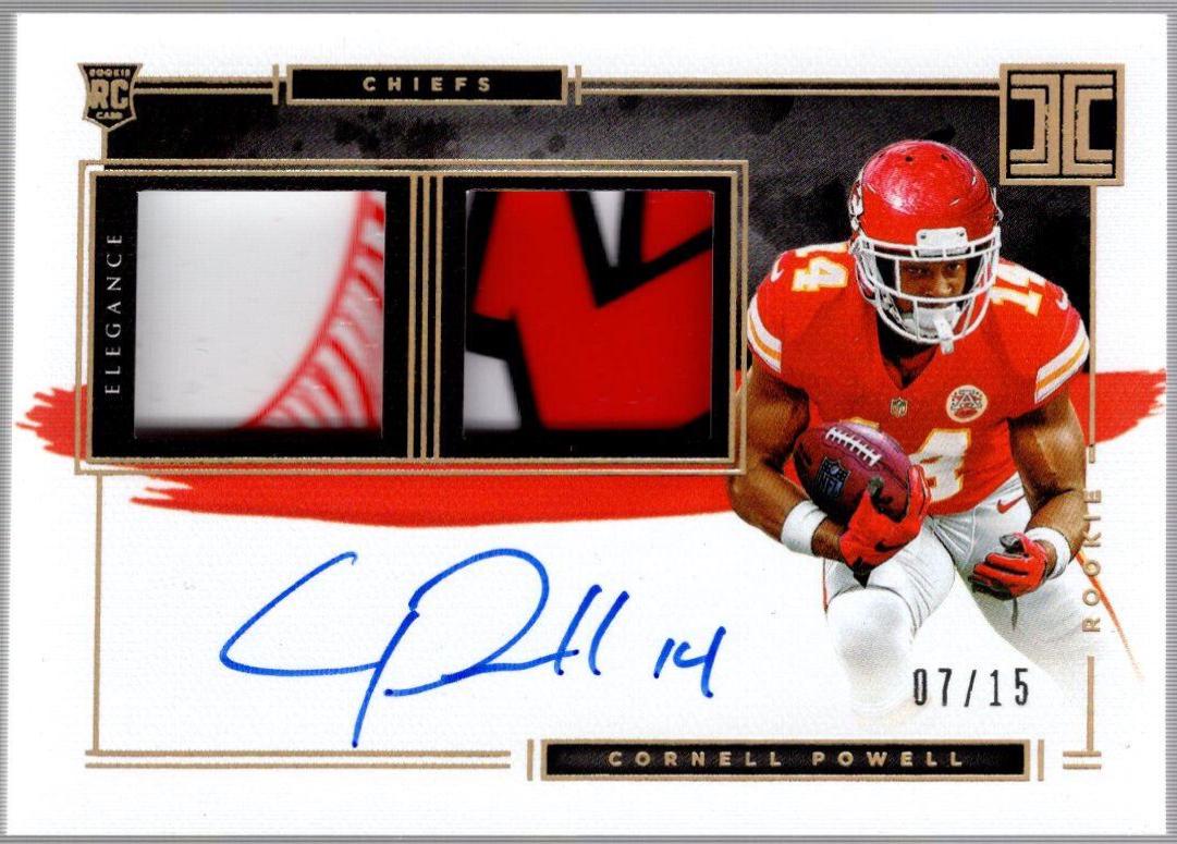 Cornell Powell [Helmet, Patch Autograph Glove] #139