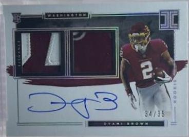 Dyami Brown [Helmet, Patch Autograph Nameplate] #128