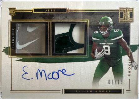 Elijah Moore [Helmet, Patch Autograph Glove] #121