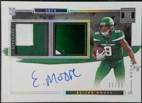 Elijah Moore [Helmet, Patch Autograph Nameplate] #121