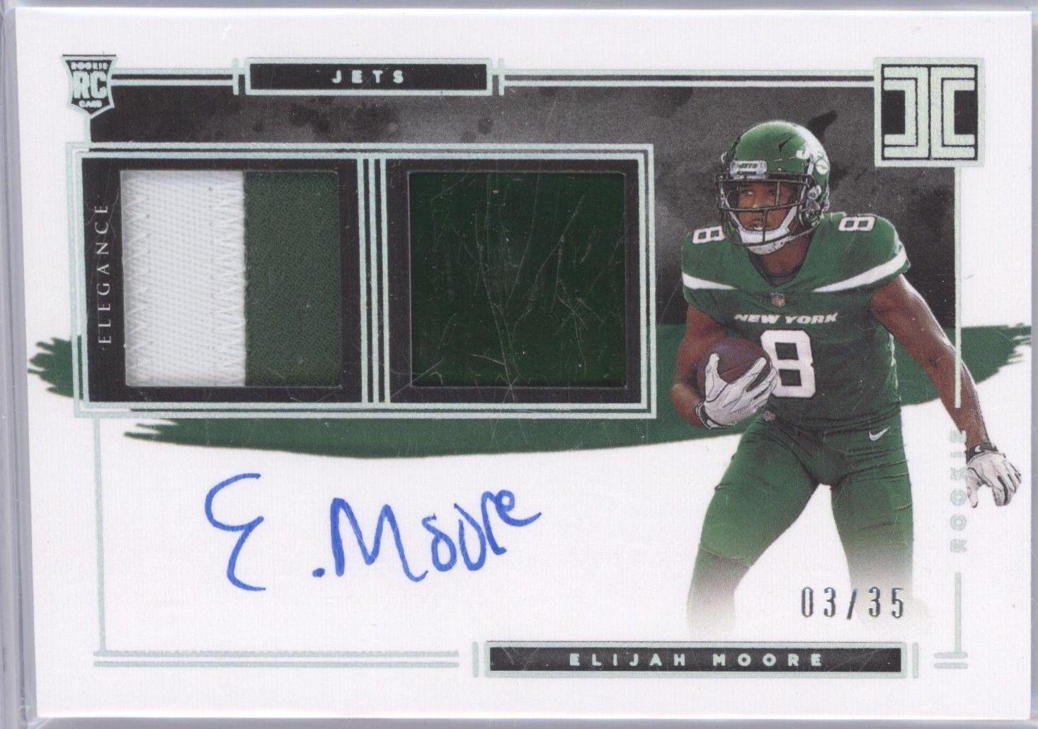 Elijah Moore [Helmet, Patch Autograph] #121
