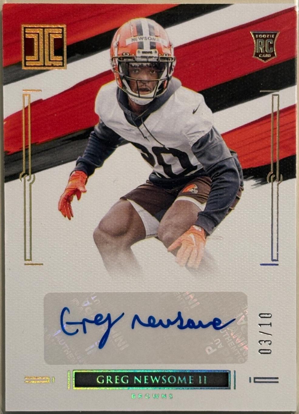 Greg Newsome II [Gold Autograph] #151