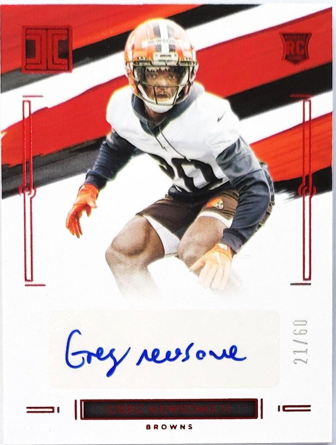 Greg Newsome II [Red Autograph] #151