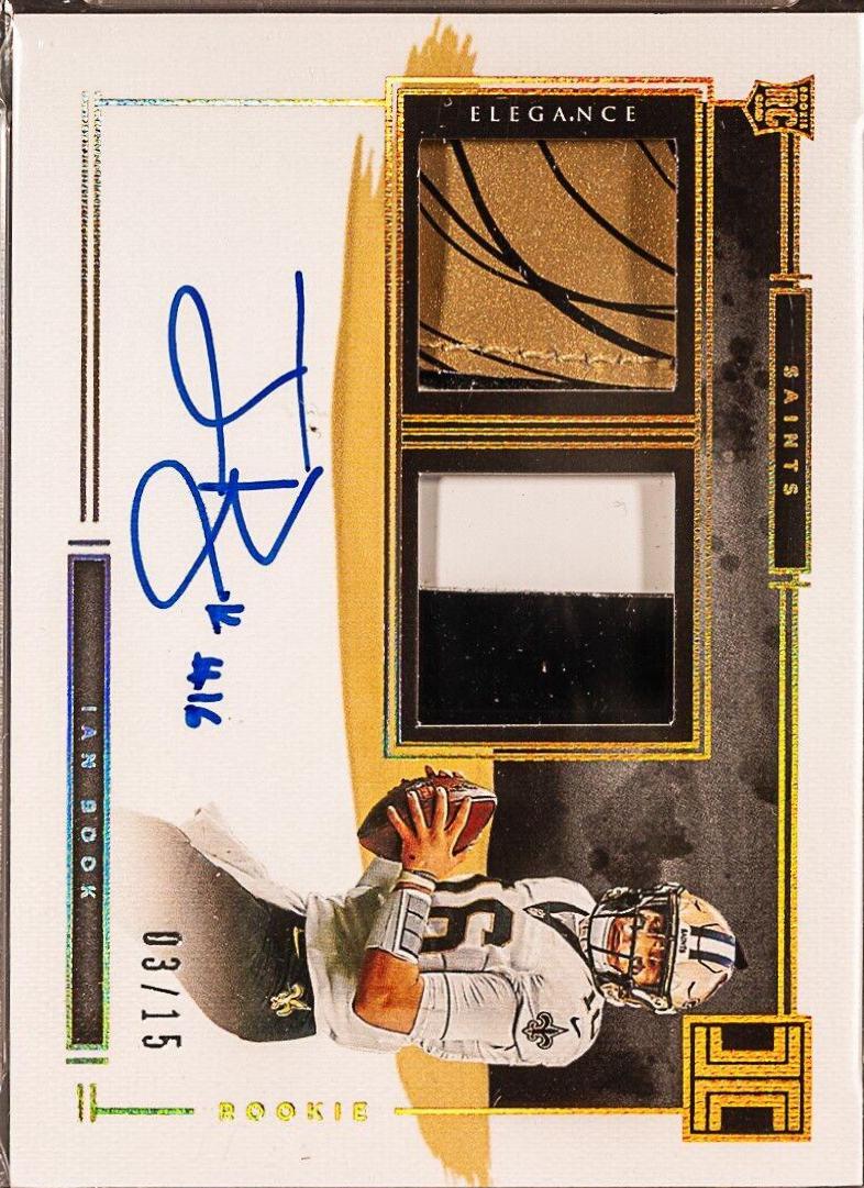 Ian Book [Helmet, Patch Autograph Glove] #119