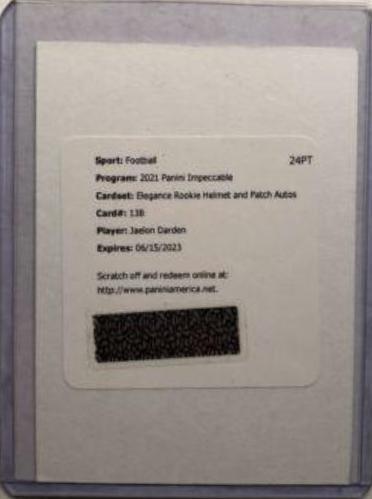 Jaelon Darden [Helmet, Patch Autograph] #138