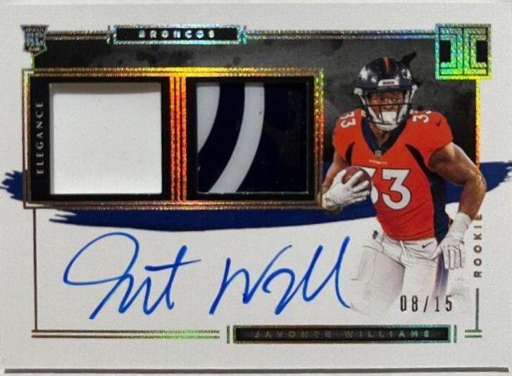 Javonte Williams [Helmet, Patch Autograph Glove] #125
