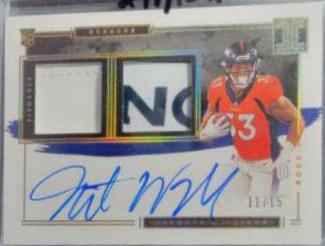 Javonte Williams [Helmet, Patch Autograph] #125