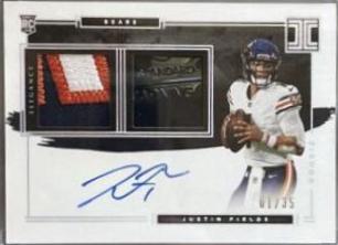 Justin Fields [Helmet, Patch Autograph Nameplate] #103