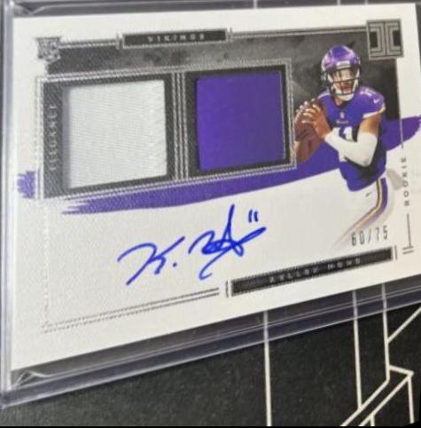 Kellen Mond [Helmet, Patch Autograph Glove] #106