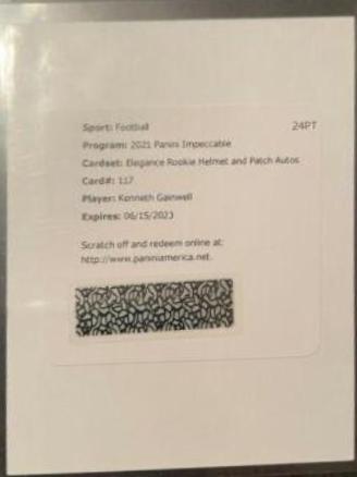 Kenneth Gainwell [Helmet, Patch Autograph] #117