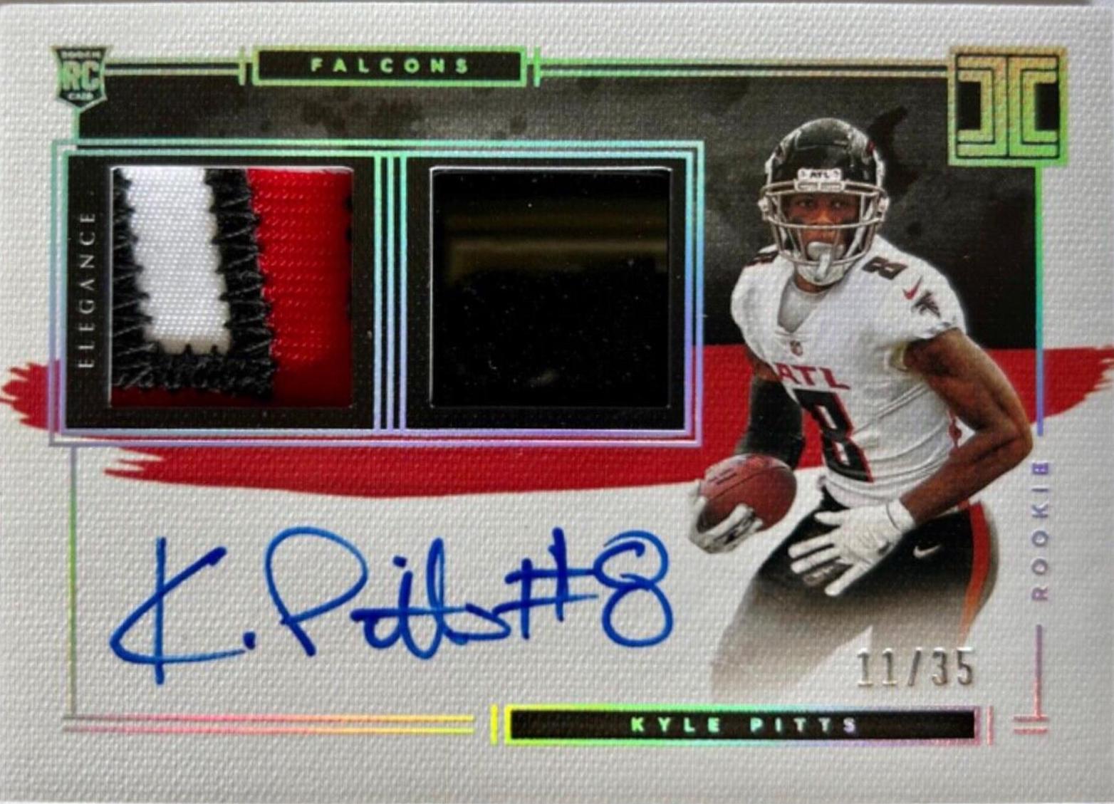 Kyle Pitts [Helmet, Patch Autograph Nameplate] #110