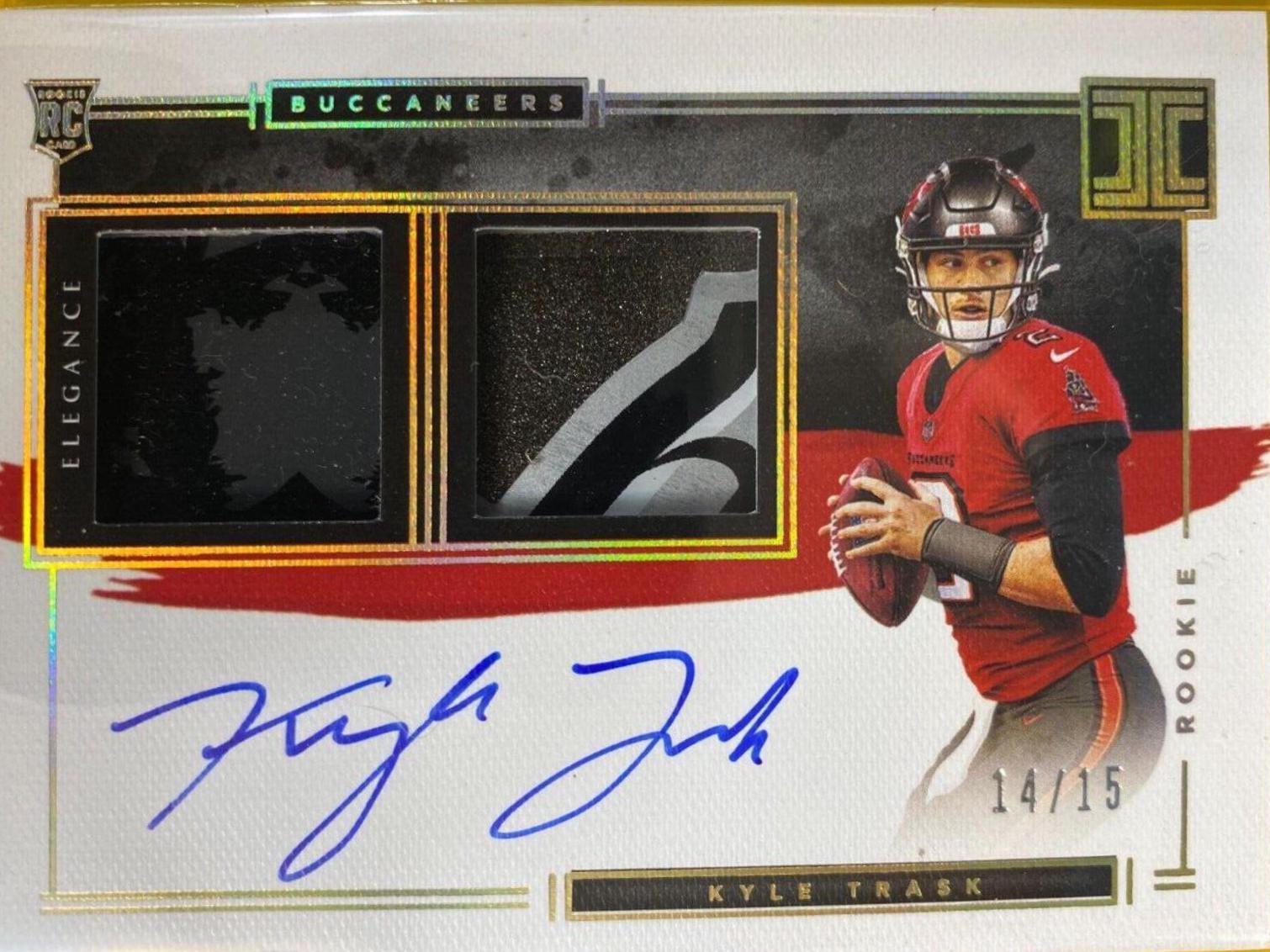 Kyle Trask [Helmet, Patch Autograph Glove] #107