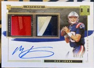 Mac Jones [Helmet, Patch Autograph Glove] #105