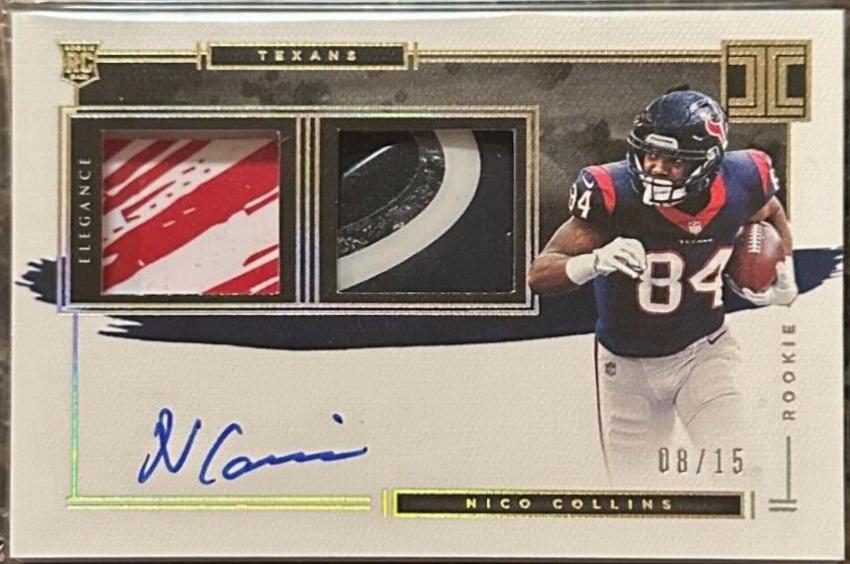 Nico Collins [Helmet, Patch Autograph Glove] #130