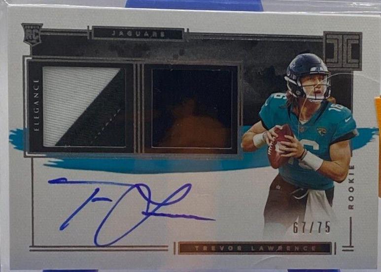 Trevor Lawrence [Helmet, Patch Autograph Football] #101