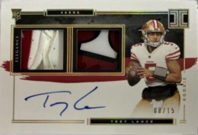 Trey Lance [Helmet, Patch Autograph Glove] #104