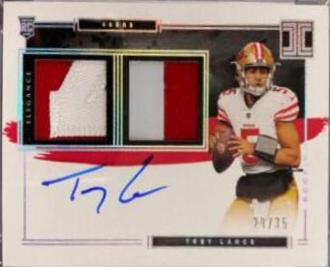 Trey Lance [Helmet, Patch Autograph Nameplate] #104