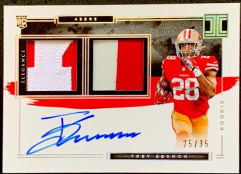 Trey Sermon [Helmet, Patch Autograph] #129