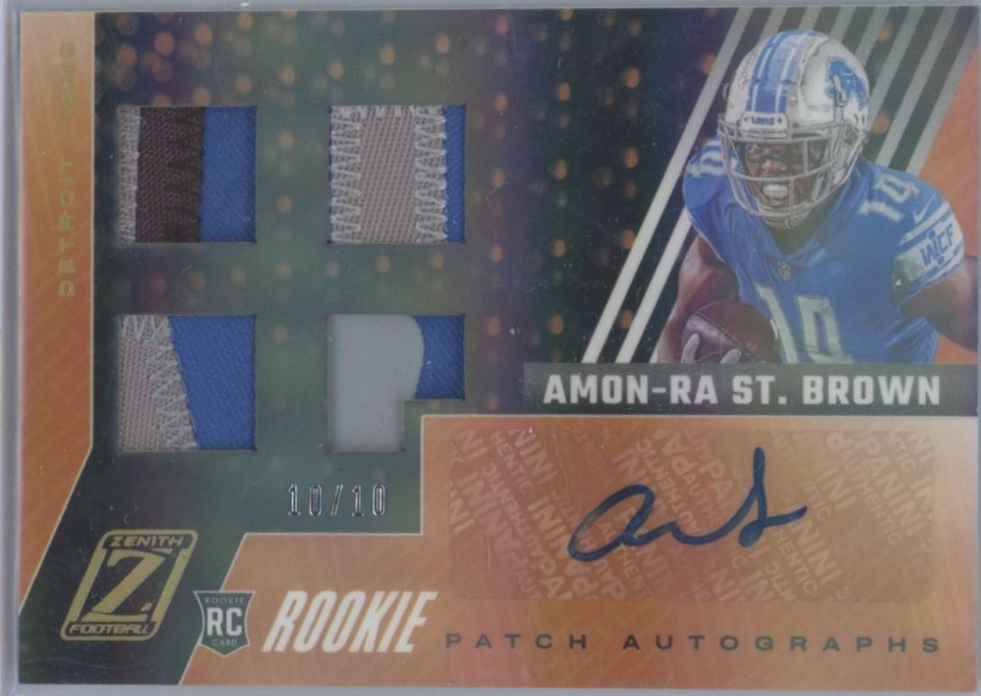 Amon Ra St. Brown [Patch Autograph Gold] #111