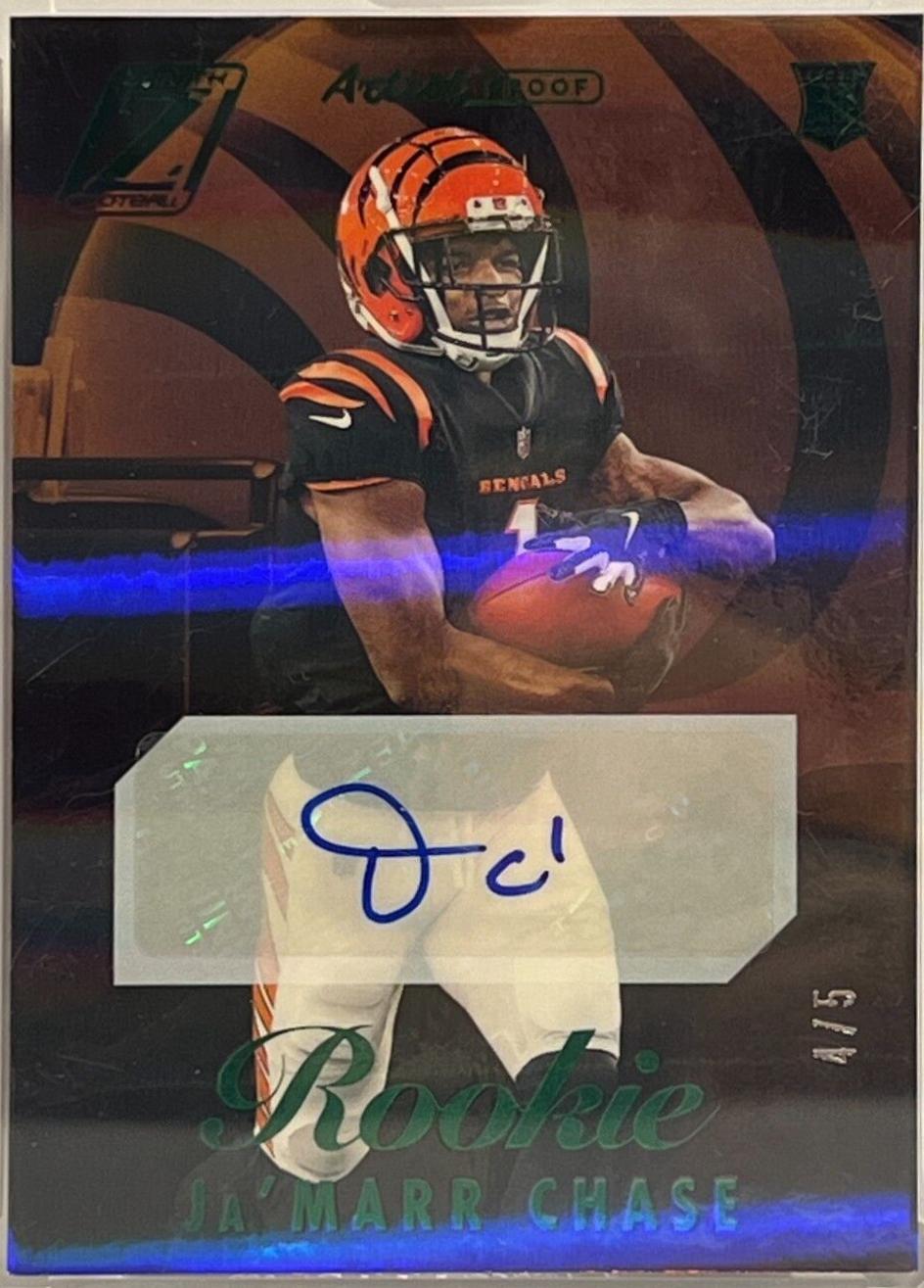 Ja'Marr Chase [Autograph Emerald] #62