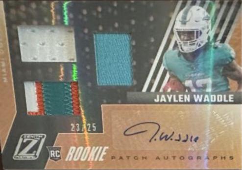 Jaylen Waddle [Patch Autograph Sparkle] #93