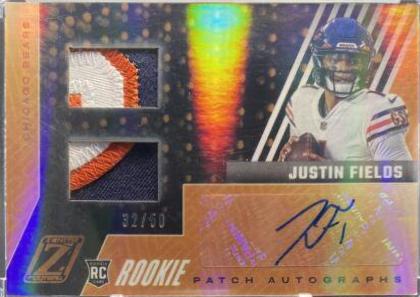 Justin Fields [Patch Autograph Copper] #83